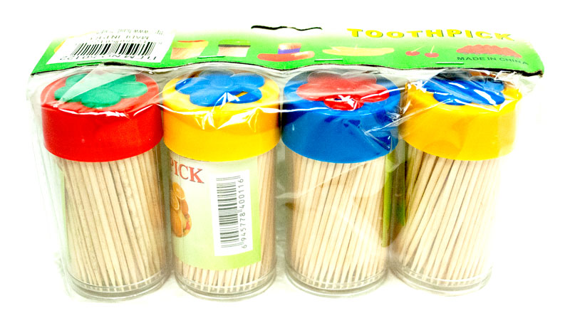 Bulk Buy 4 Pack Toothpicks
