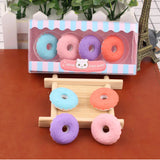 Creative Cartoon Gift Box Eraser Set for Schooling Kids - Simulation Dessert Burger Eraser Set for Student Holiday Prize Gift