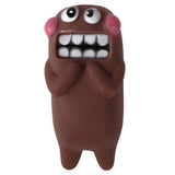 Indestructible Rubber Squeaky Dental Care Pet Toothbrush Aggressive Dog Chew Toys