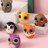 Novelty Cute PVC Squeeze Light Up Big Eye-Popping Fidget Toy - Fun Way to Relieve Stress and Anxiety