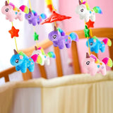 Fuzzy Plush Stuffed Unicorn Keychain