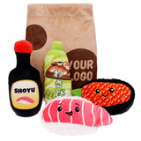 Multiple Choice Lunch Food Chew Squeaky Plush Dog Toy