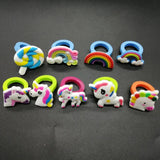 Unicorn Kids Rubber Finger Rings