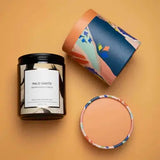 Amber Glass Jar Scented Candle