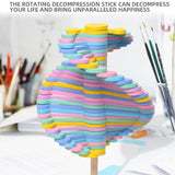 Wooden Spiral Lollipop Spinning Toys