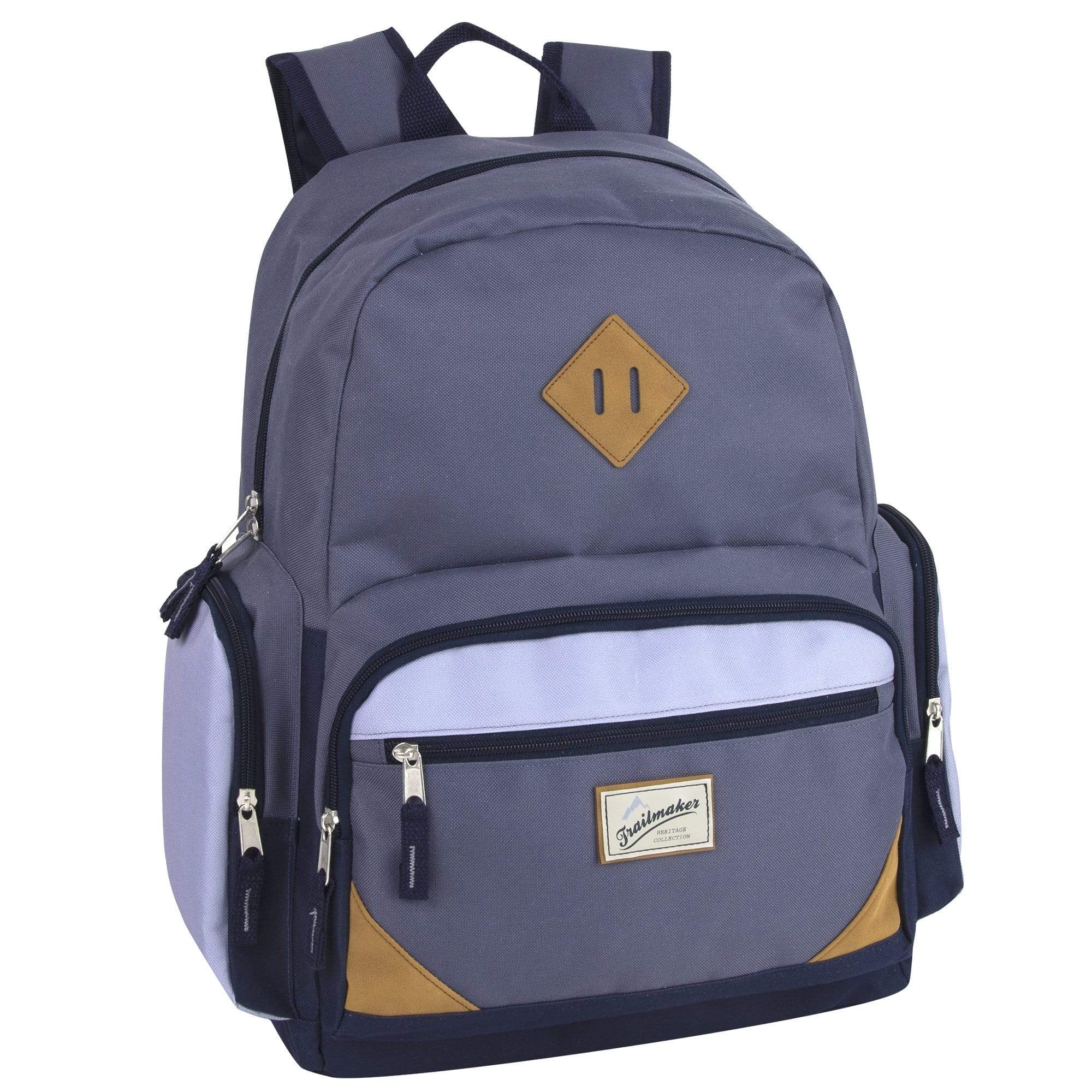19 Inch Trailmaker Duo Compartment Backpack w Laptop Sleeve - 3 Colors ( 1 Case= 24Pcs) 1.19$/pc