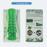 Indestructible Rubber Squeaky Dental Care Toothbrush Dog Chew Toy