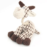 Donkey Shaped Interactive Dog Squeaky Plush Toy