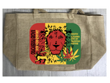 Wholesale RASTA BRAND MARIJUANA BURLAP TOTE BAG