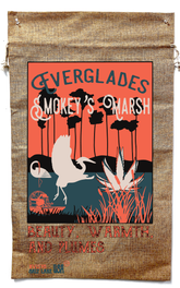Wholesale SMOKEY'S MARSH EVERGLADES MARIJUANA BURLAP BAG