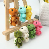 Sea Turtle with Big Eyes Soft Plush Stuffed Keychains - Assorted Colors