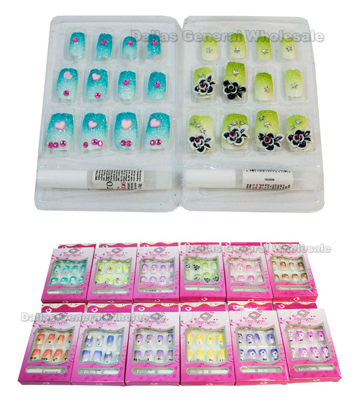 Bulk Buy Fashion Fake Nails Set Wholesale