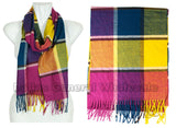 Bulk Buy Checkered Girls Cashmere Feel Scarf Wholesale