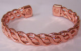 Wholesale HEAVY PURE COPPER 32 gram CROSS NET CUFF MAGNETIC BRACELET ( sold by the piece )