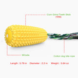 Corn Shape Dog  Chew Toy