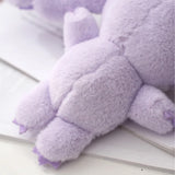 Cute Purple Soft Plush Animal Stuffed Keychains