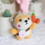 Cute Little Dog Theme Soft Stuffed Plush Keychains