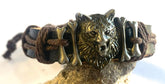 Wholesale Wolf Head Leather Bracelet