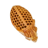 Handmade Jaali Trunk Down Carved Elephant