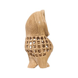 Handmade Wooden Jaali Work Owl