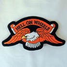 Wholesale HELL ON WHEELS EAGLE 4 INCH PATCH (Sold by the piece or dozen ) -* CLOSEOUT AS LOW AS .75 CENTS EA