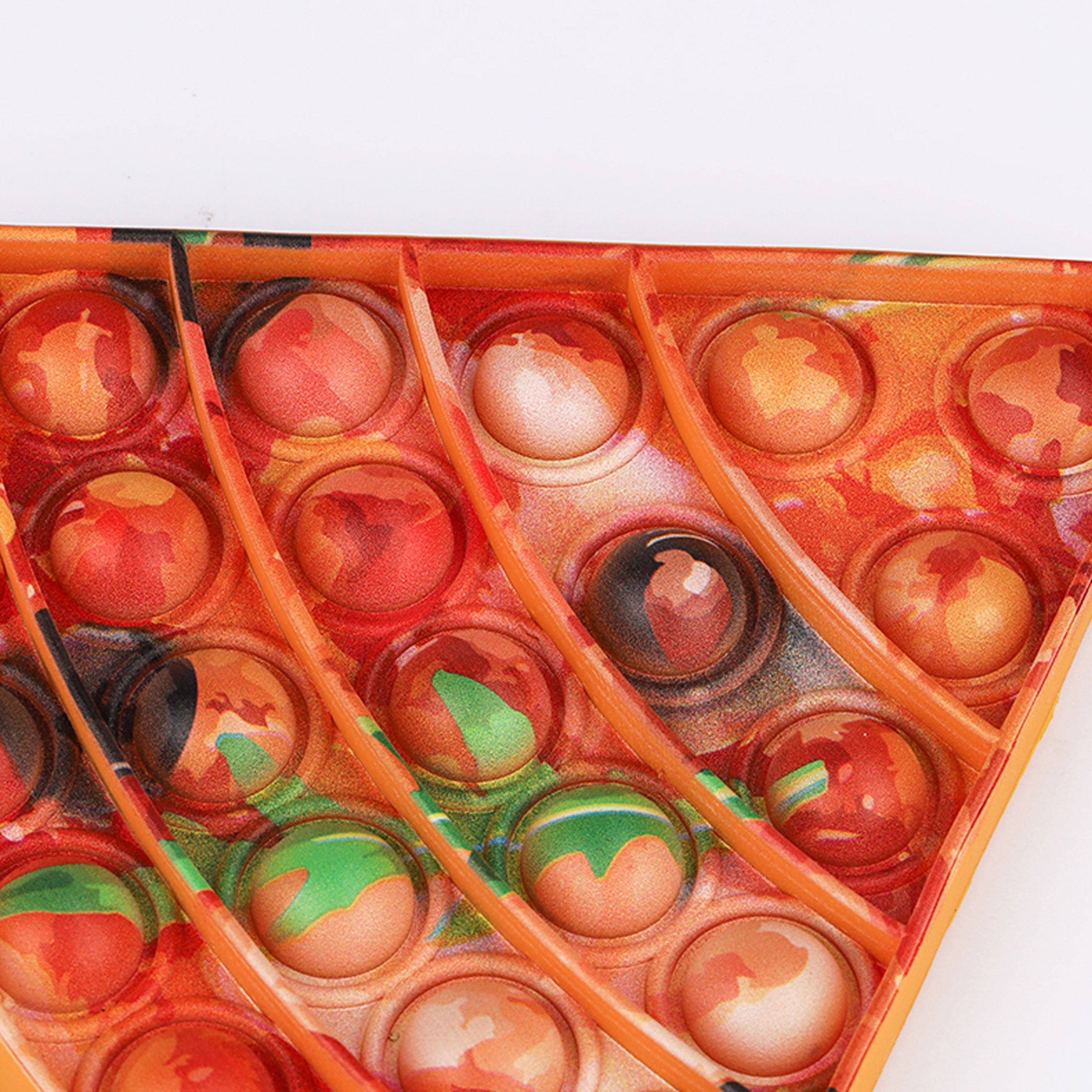 Close up view of Pizza Pie Pop it Fidget Toys