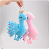 Add Some Color to Your Kid's Accessories with Our Beautiful Peacock Soft Plush Keychain Toy