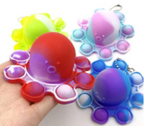 Wholesale Octopus Keychain Reversible Bubble Stress Reliever Toy