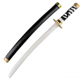 Wholesale 24" Black Plastic Ninja Swords Kimetsu Sanemi Shinazugawa Nichirin Wooden