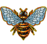 Wholesale 3.5" Honey Bee Embroidered Patch - Bumblebee Art Garden Insect
