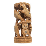 Wooden Animal Statue Decorative Art Piece