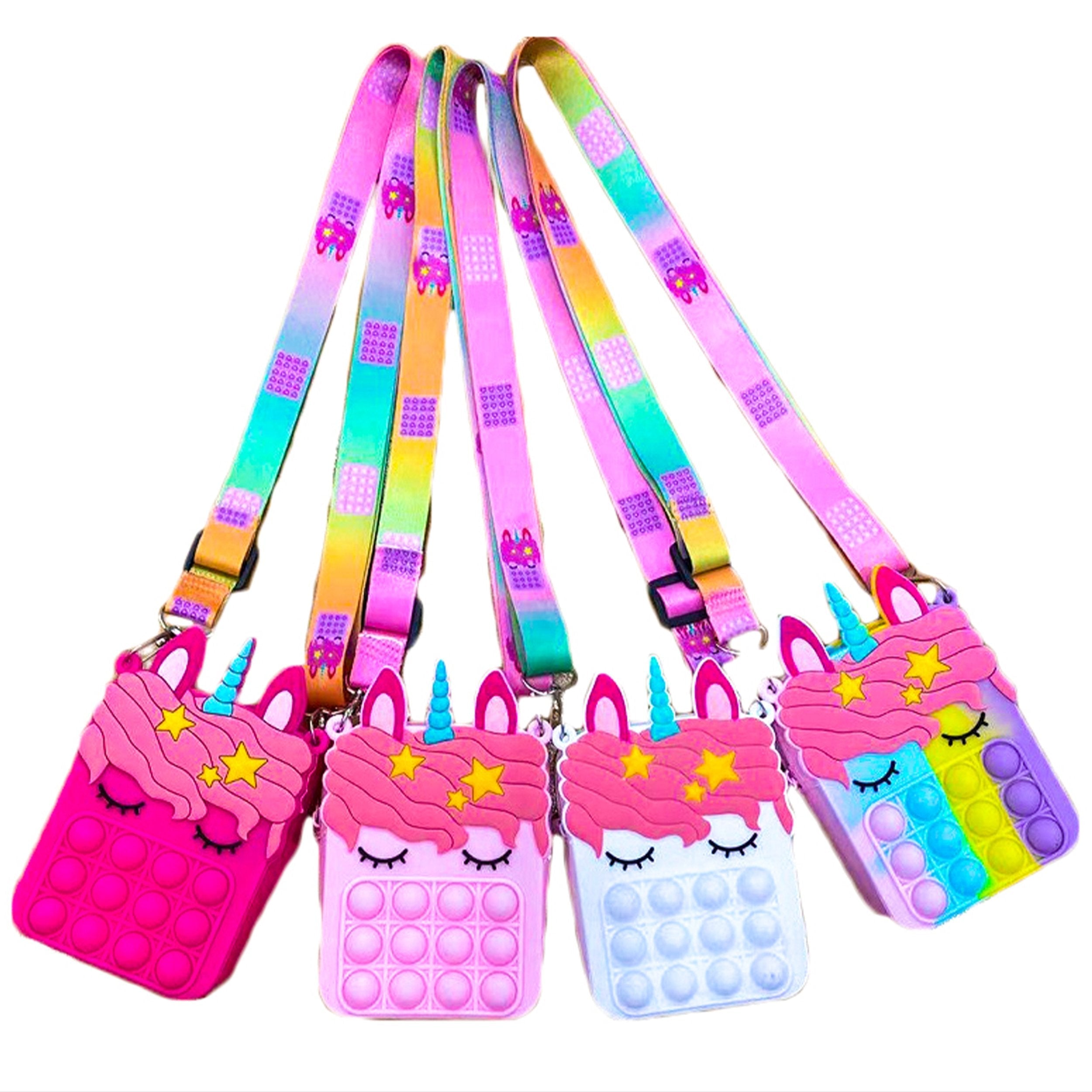 Unicorn Pop It Fidget Hand Bag