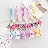 Unicorn Rubber Keychain