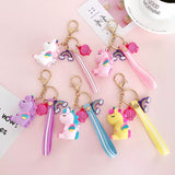 Unicorn Rubber Keychain