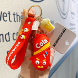 Cola Bottle Toy Doll Keychain Pendant