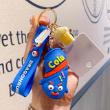 Cola Bottle Toy Doll Keychain Pendant