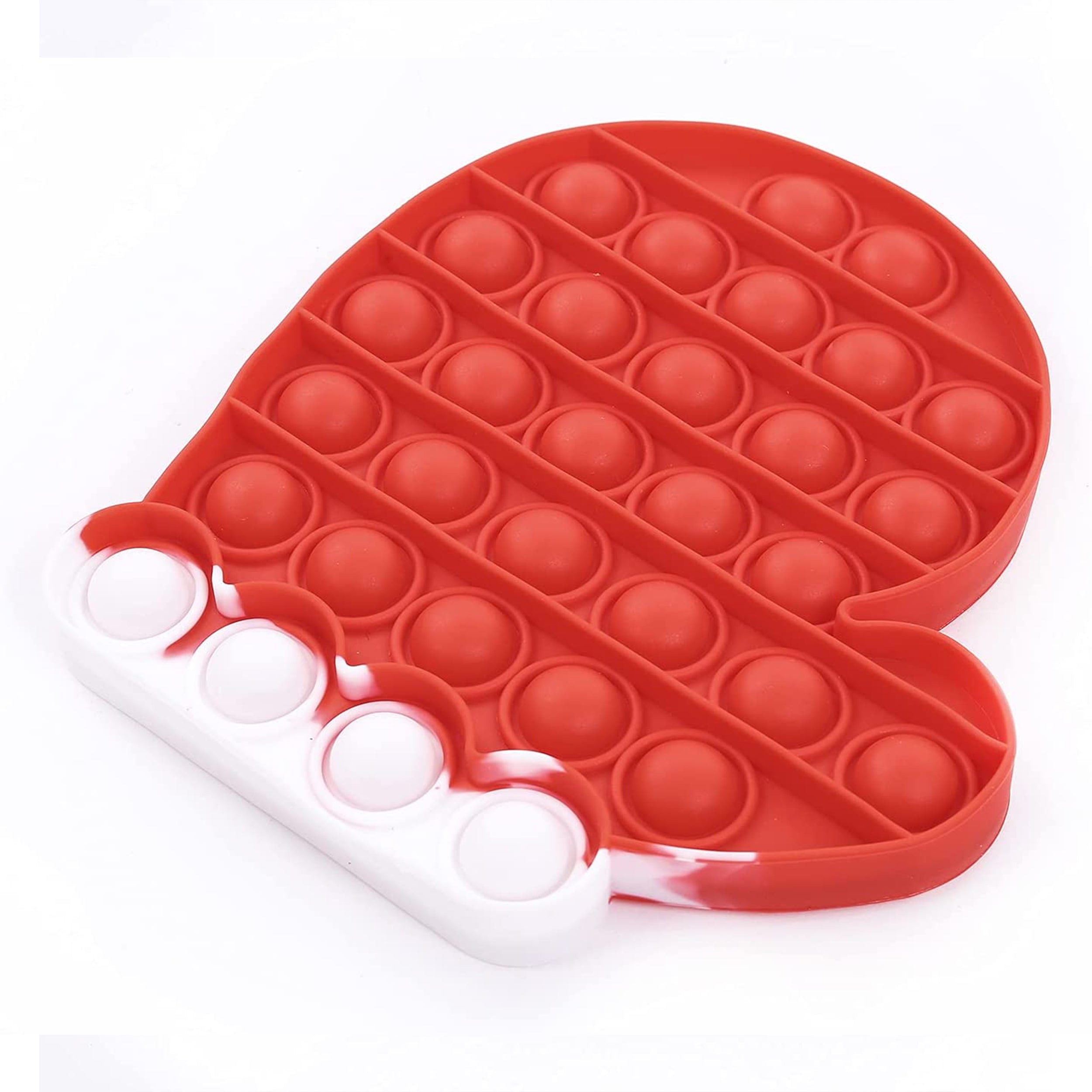 Red Santa Gloves Pop it Fidget Toys