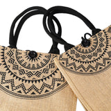 Handmade Jute Carry Bag for Girls & Women's