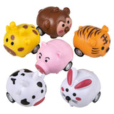 Mini Animal Pull Back Car Kids Toy - Assorted