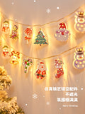 Christmas Decorative Lights Colored Lantern Flashing String For Home Indoor Layout Ambience Light Luminous Hanging Lights Christmas Tree Bell