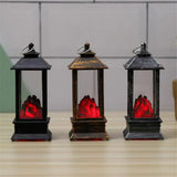 0709BA 10/5/3/1PCS Vintage Desk Lantern Lamp Electronic Led Lamp Decorative Fireplace Lamp Christmas Halloween Atmosphere Decor Home De