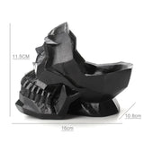2307BA New Color Resin Skeleton Storage Box Creative Skull Phone Stand Decoration Ornament For Home Desk Gift Halloween Party Decor
