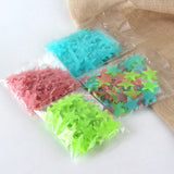 1607BA 100Pcs/Set Stars Luminous Wall Stickers Glow In The Dark For Kids Baby Room Decoration Decals Colorful Star Home DIY Decor Mural