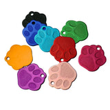 1009GP Wholesale 20Pcs Engraved Cat Puppy Pet ID Name Collar Tag Pendant Pet Accessories Bone/Paw Glitter Pet Decoration Dog Cat ID Tag