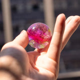 0907BA 40mm Colorful Glass Ball Beads and Seven Star Formation Creative Birthday Gift Decor Crystal Ball Night light Tabletop Decor