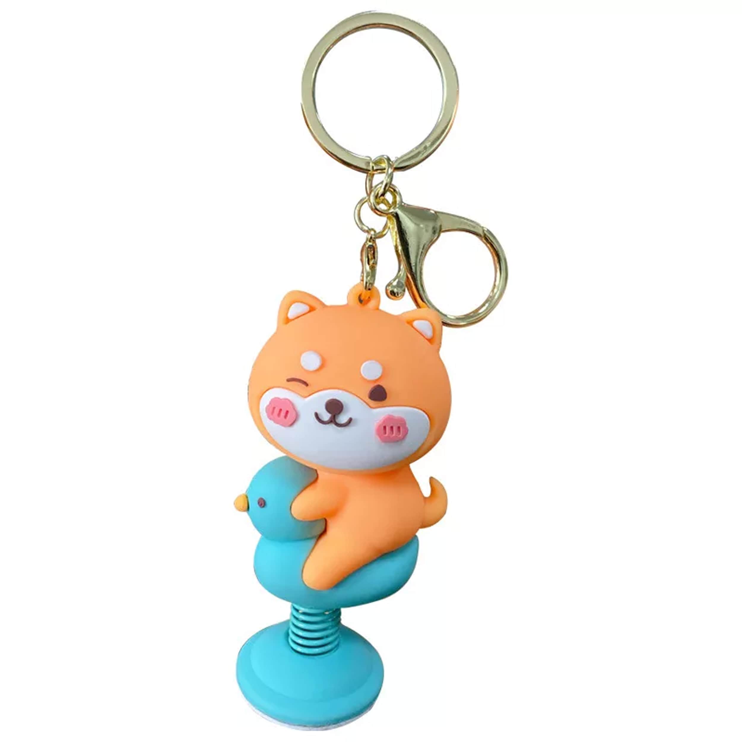 Rocking Spring Cartoon keychain 