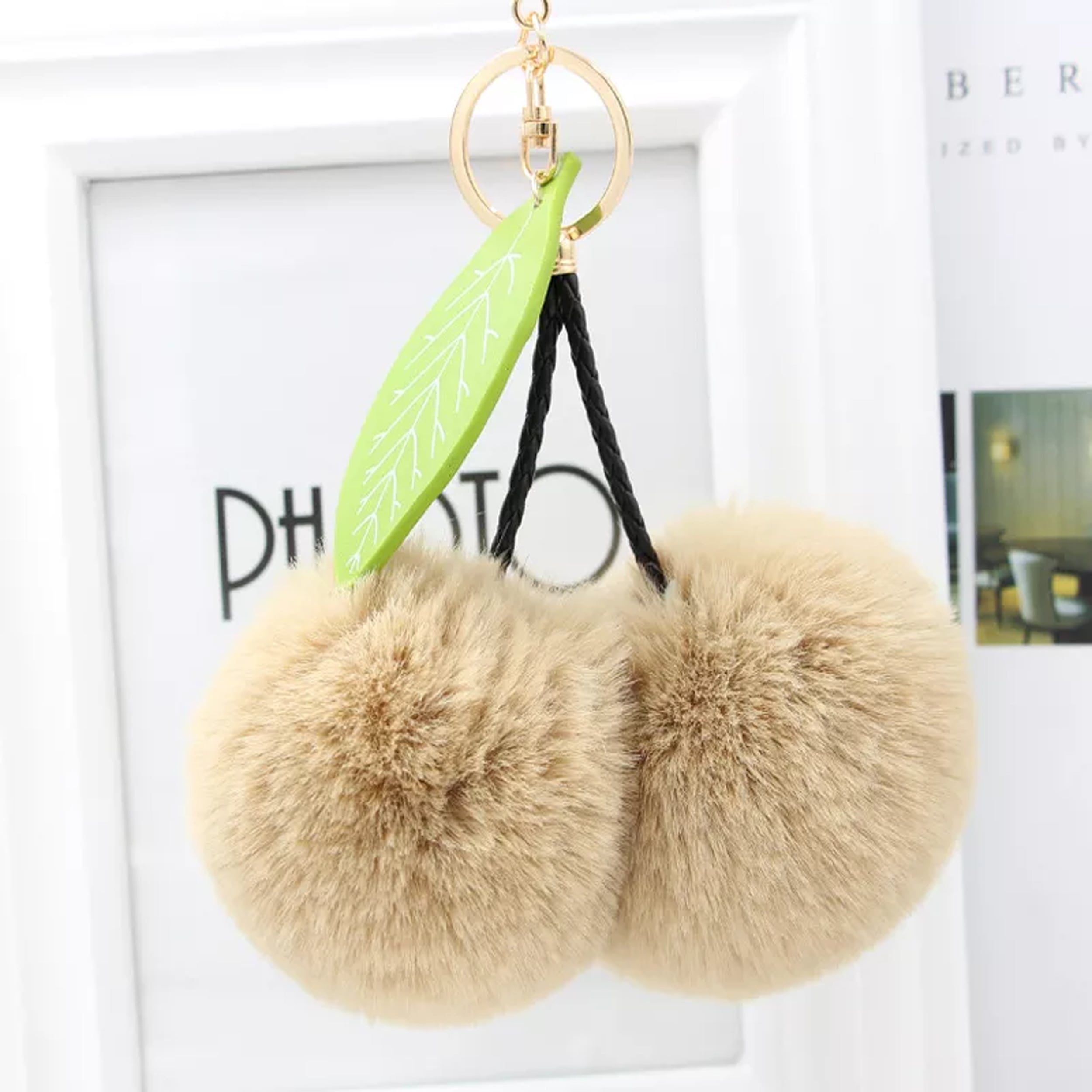 Pom Pom Furball Keychain