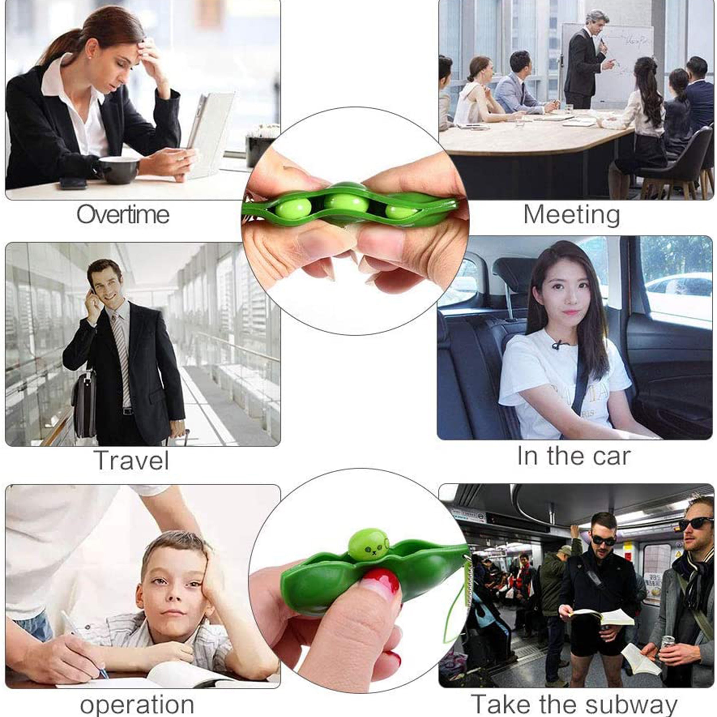 Uses Of Pea Pop it Keychain Toys