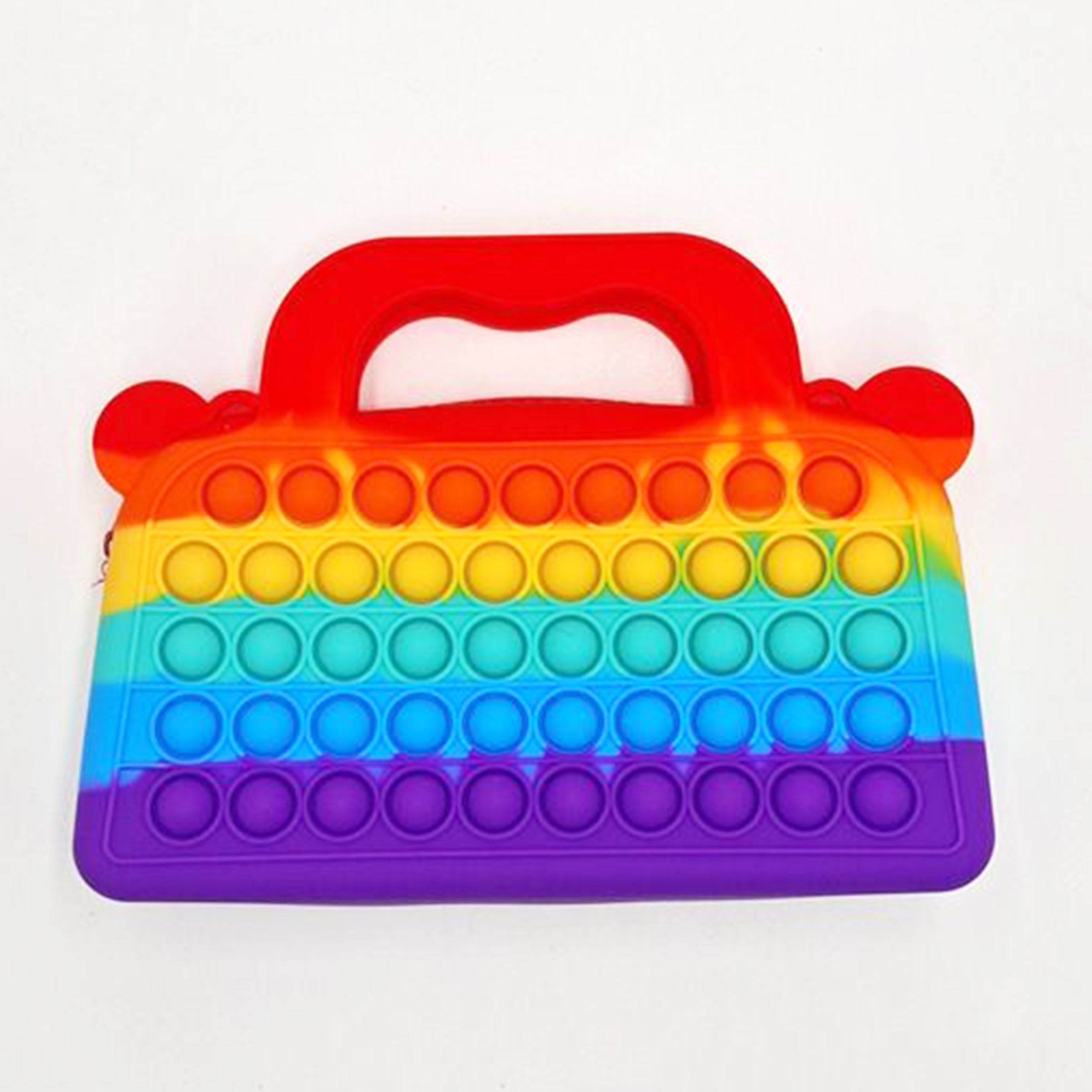 Rainbow Tote Bag Pop It Shoulder Bag Toys