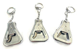 Wholesale BOTTLE OPENER / CAN OPENER SILVER KEYCHAIN